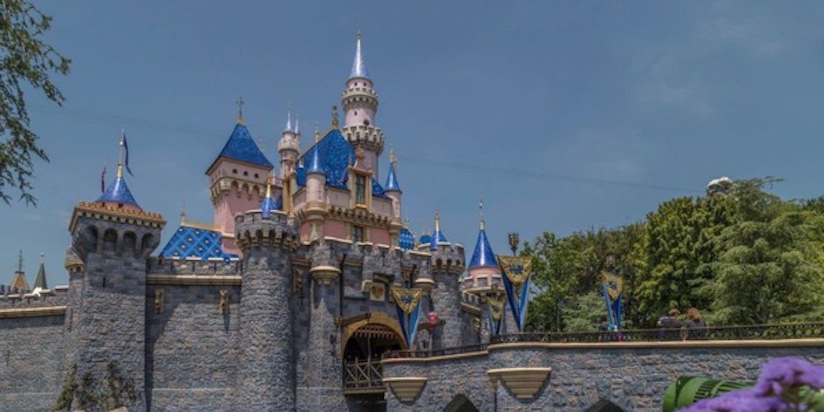 Sleeping Beauty castle in Disneyland in Anaheim, California