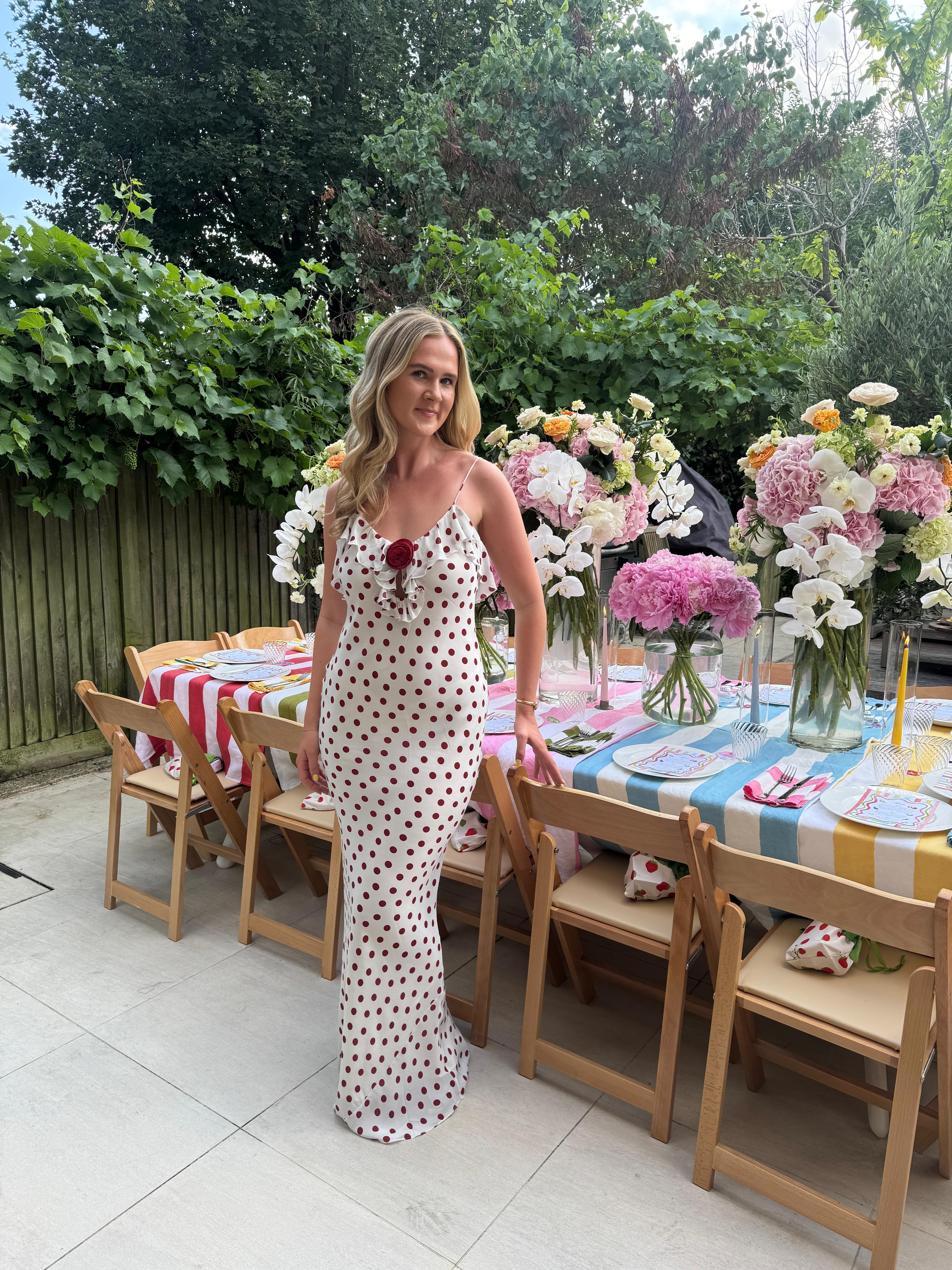 Matilda Bea hosts a summer garden party at home