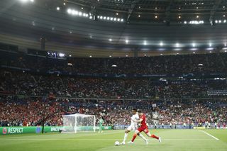 Liverpool in action against Real Madrid in the 2022 Champions League final at the Stade de France.