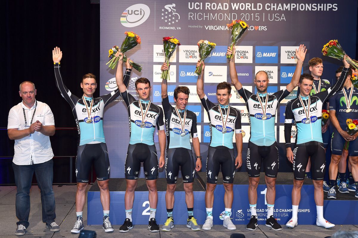 Etixx-Quick Step on the podium in second place