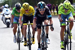 Geraint Thomas leads on stage 11 of the 2016 Tour de France