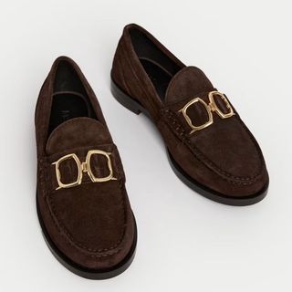 brown loafers