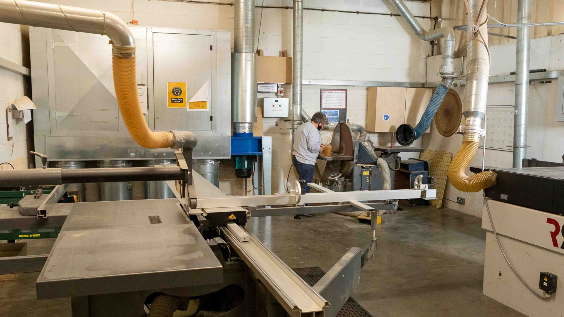 A photo inside Blackhorse Workshop.