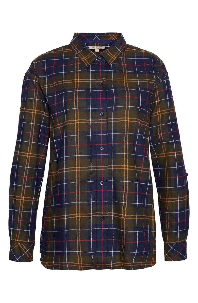 Elishaw Relaxed Fit Check Button-Up Shirt