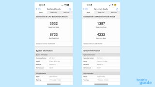 iPhone 16 Pro Max Geekbench scores while on Low Power mode