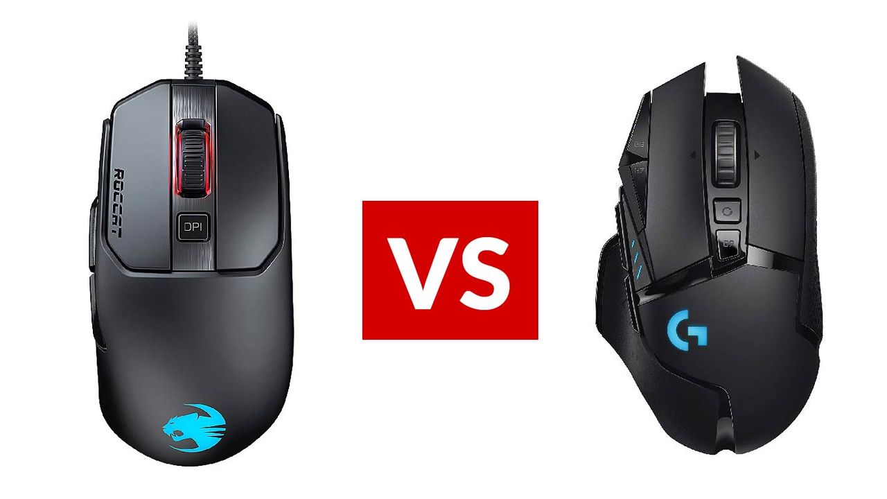 Roccat Kain 120 AIMO vs Logitech G502 Lightspeed