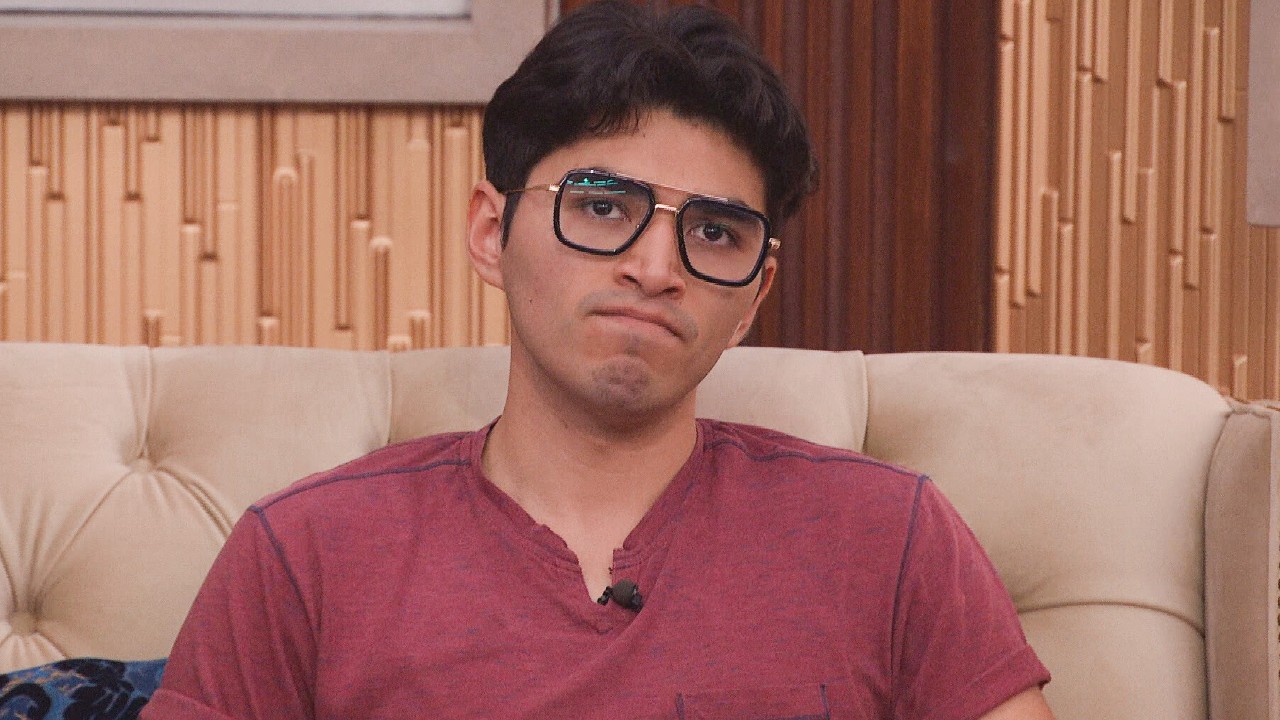 Adrian looking upset on the nomination block