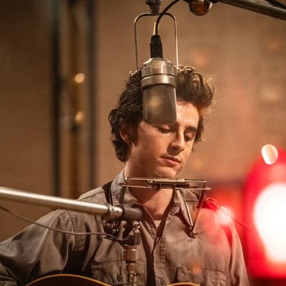 Timothée Chalamet as Bob Dylan in 'A Complete Unknown'