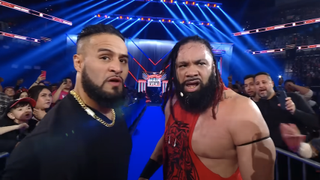 tama tonga and jacob fatu during saturday night's main event in january 2025