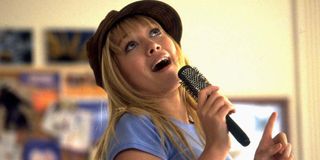 Hilary Duff as Lizzie McGuire on the show Lizzie McGuire