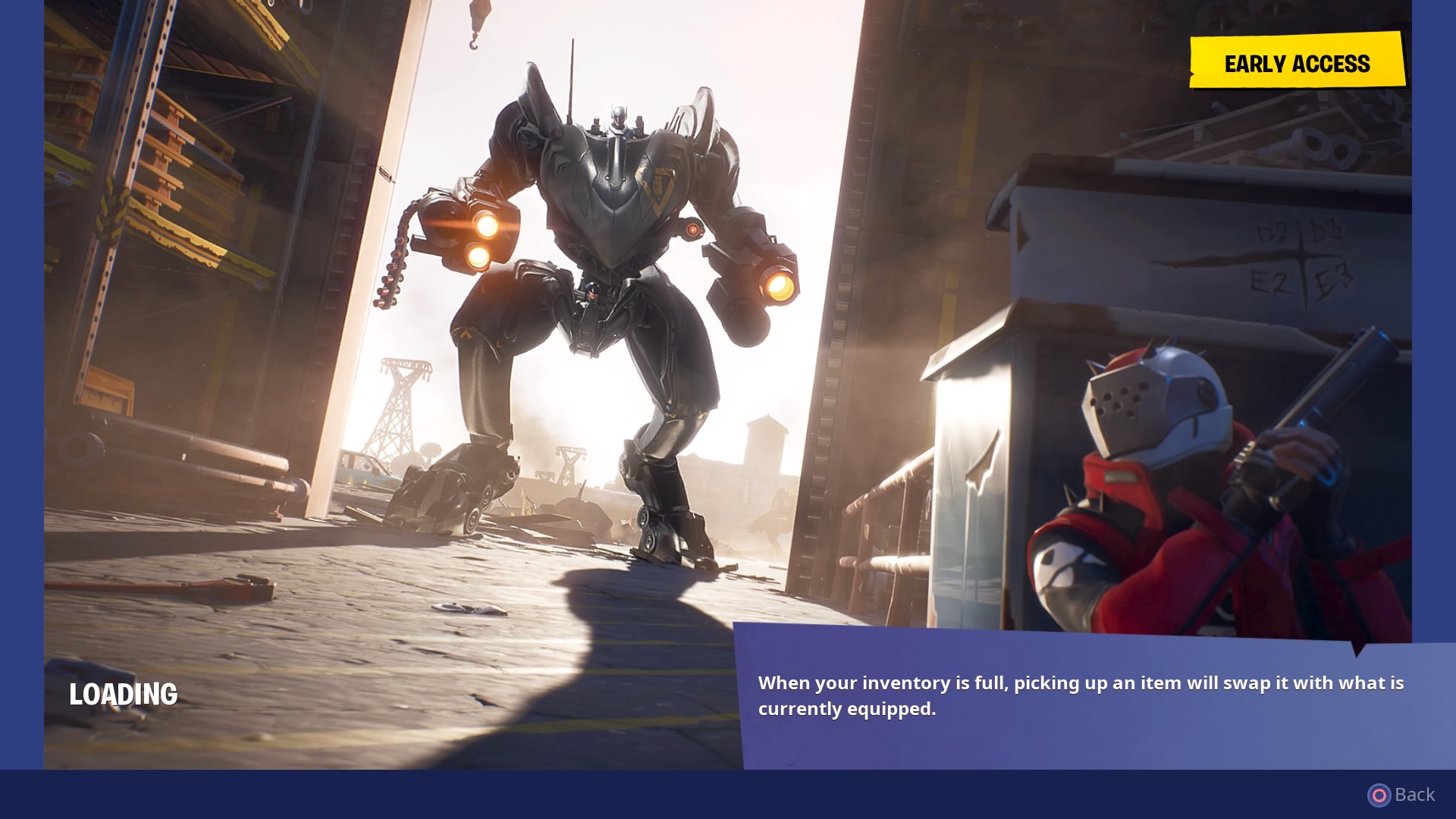 Fortnite B.R.U.T.E Squad loading screen