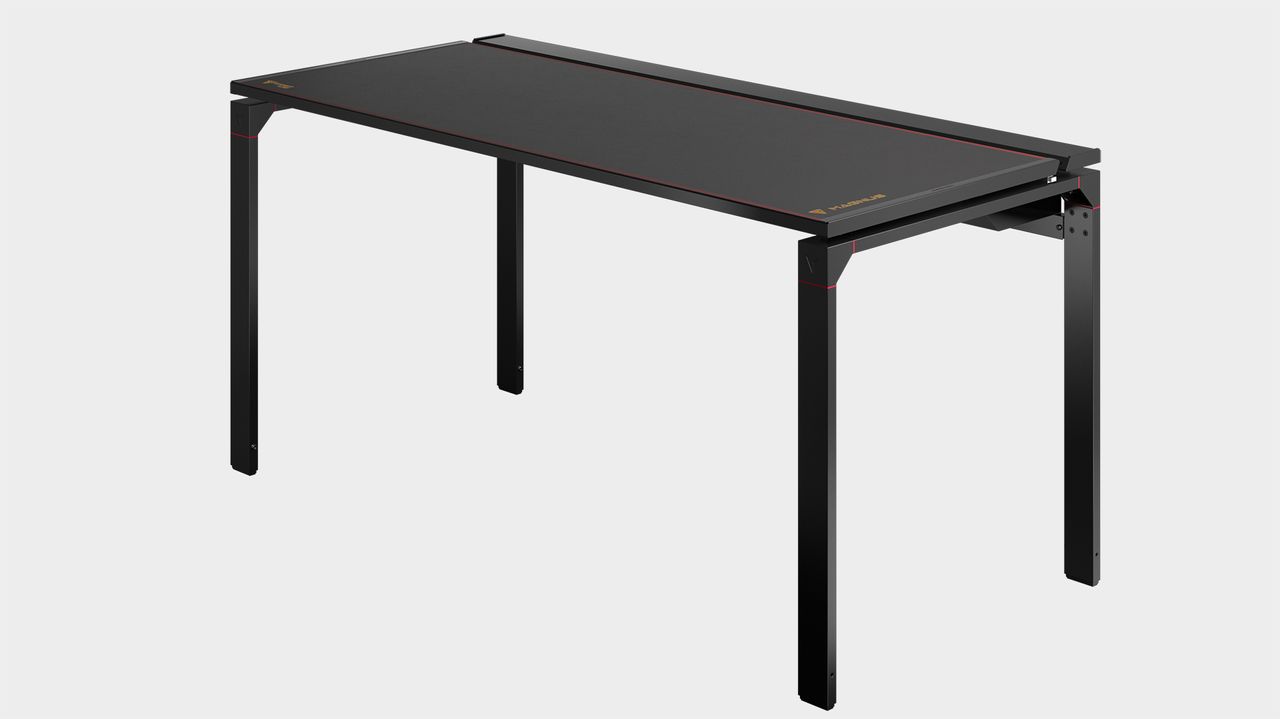Secretlab Magnus Metal Desk from various angles with RGB enabled