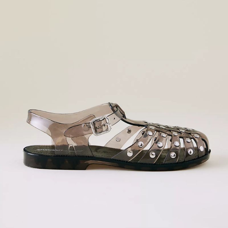 Image of studded jelly shoes