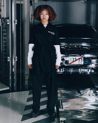 Mercedes-AMG Sacai Collaboration Collection and car wrap