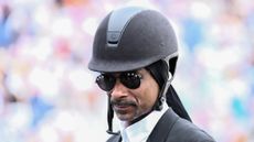 Snoop Dog at the Versailles equestrian venue at the Paris Olympicsc
