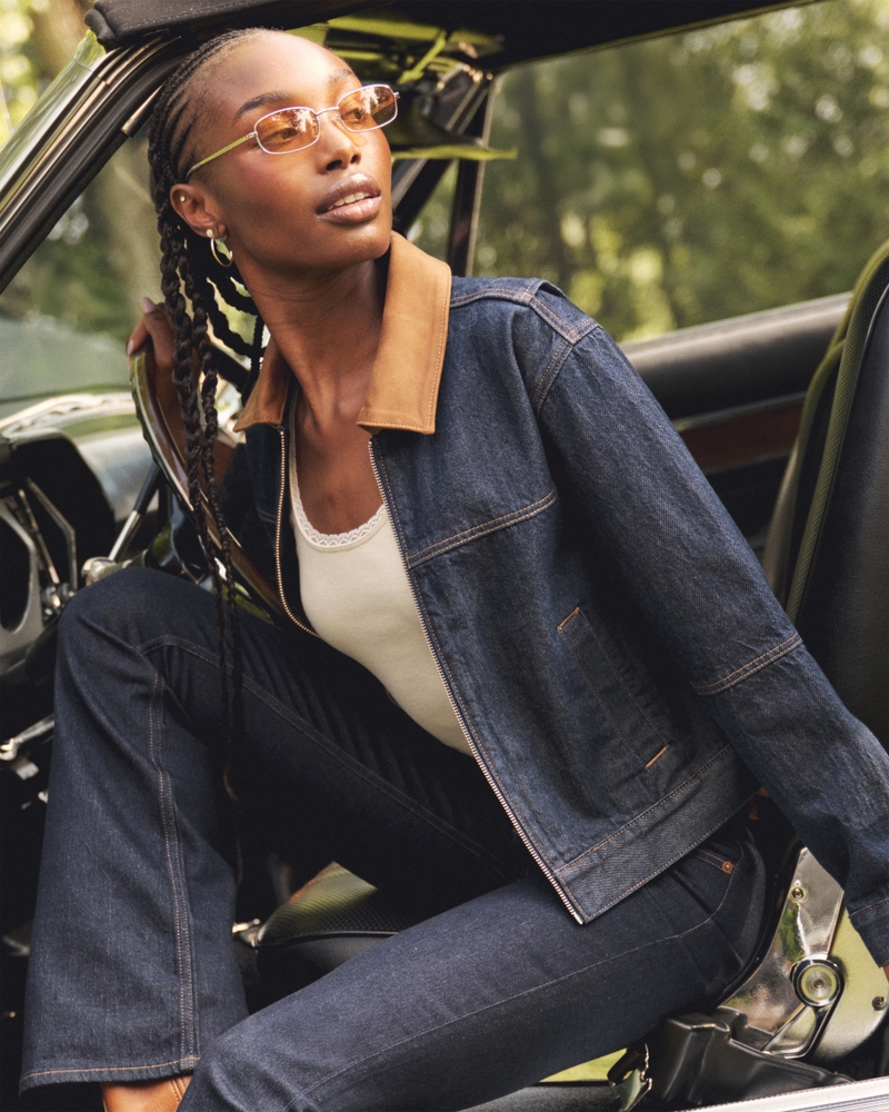 Denim Zip-Up Jacket