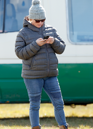 Zara Phillips attends the Gatcombe Horse Trials at Gatcombe Park on March 25, 2018 in Stroud, England