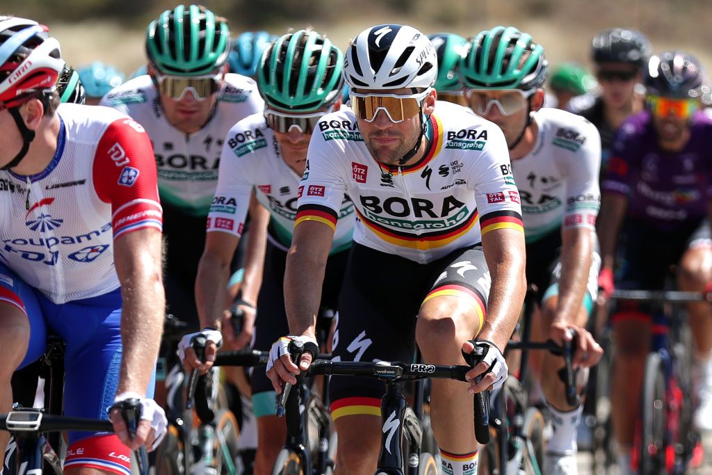ESPINOSA DE LOS MONTEROS SPAIN AUGUST 16 Maximilian Schachmann of Germany and Team Bora Hansgrohe competes during the 76th Tour of Spain 2021 Stage 3 a 2028km stage from Santo Domingo de Silos to Espinosa de los Monteros Picn Blanco 1485m lavuelta LaVuelta21 CapitalMundialdelCiclismo on August 16 2021 in Espinosa de los Monteros Spain Photo by Gonzalo Arroyo MorenoGetty Images