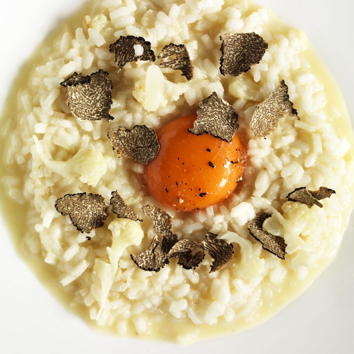 Cauliflower and Truffle Risotto with Egg Yolk Lunch Recipes Woman