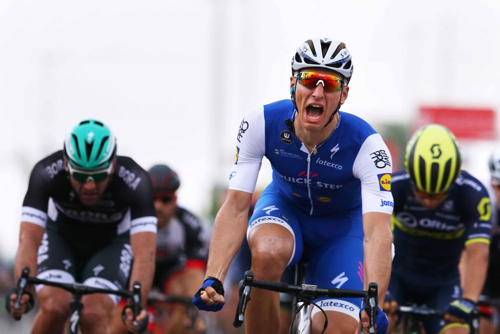 Marcel Kittel (QuickStep Floors) wins stage 2 of the Abu Dhabi Tour