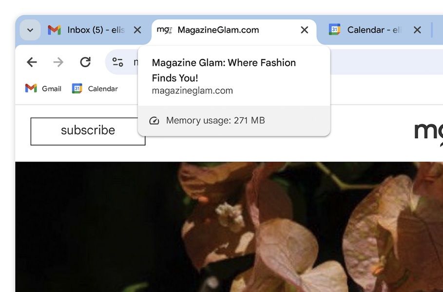Chrome's "Memory Saver" lets users sees how much memory a tab is using and how much can be saved if it's inactive.