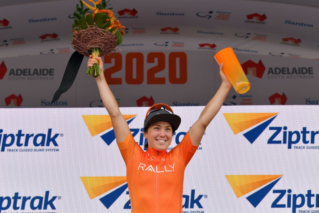 Chloe Hosking wins stage 1 of the 2020 Women's Tour Down Under