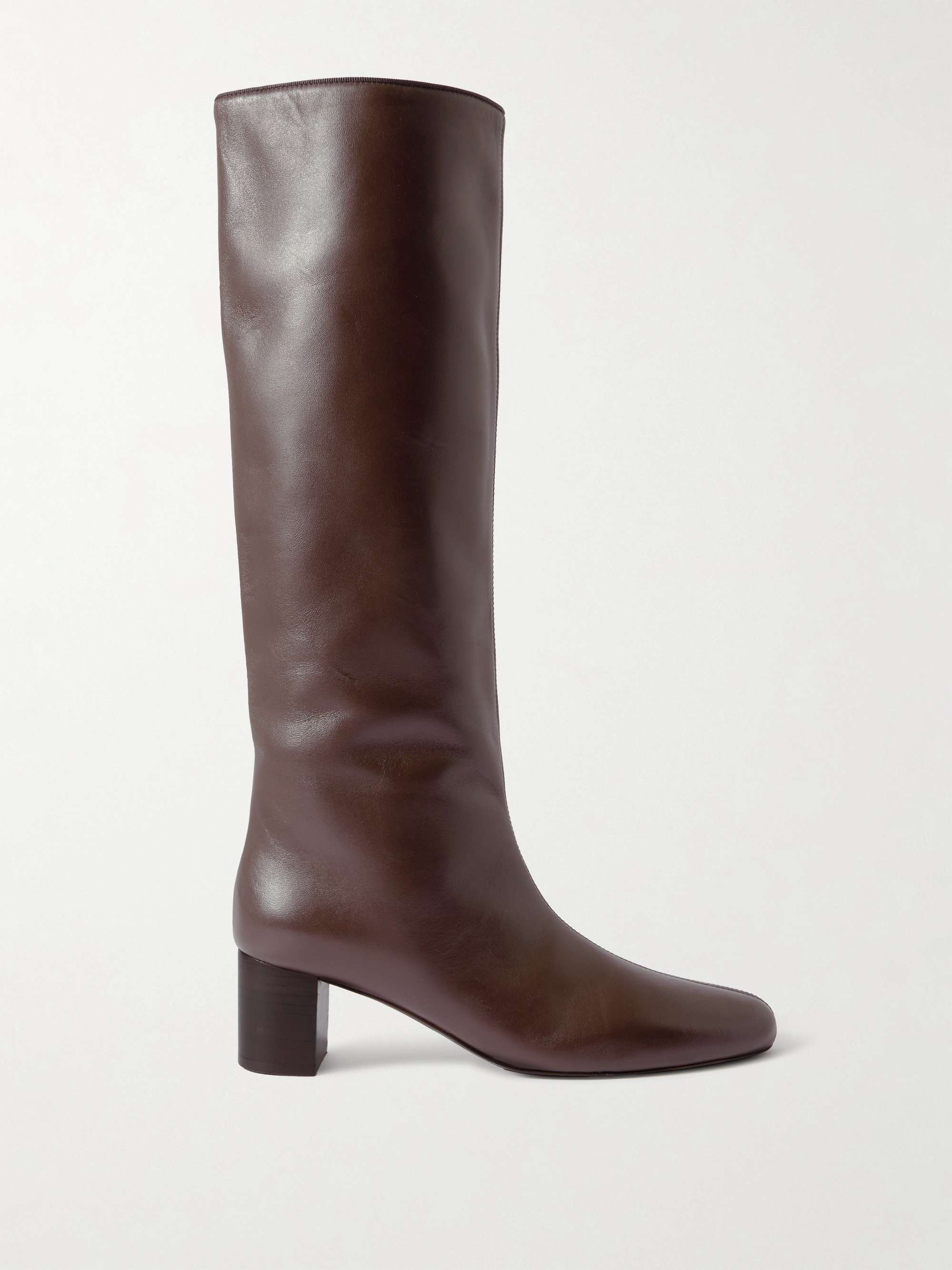 Downtown Leather Knee Boots