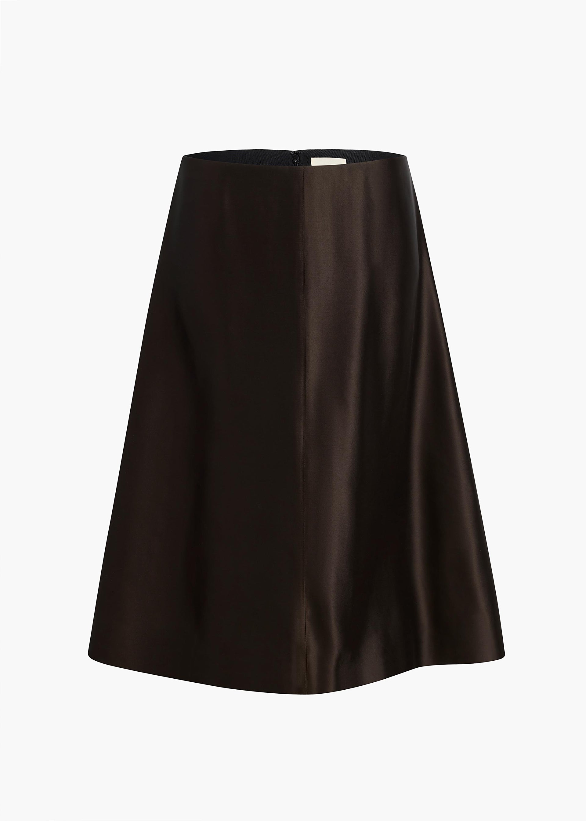 Nania Skirt in Bark - 0 / Bark / Self(0%)86%viscose,14%silk