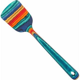 colorful wooden spatula