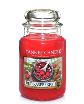 Yankee Candle large jar in red raspberry