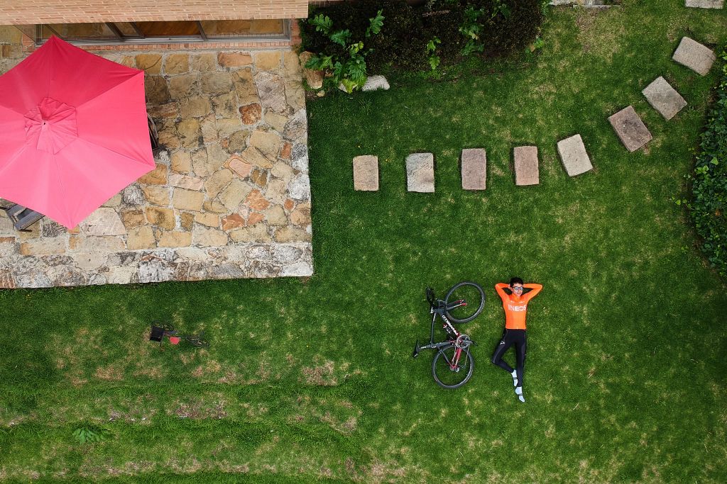Egan Bernal training in Colombia