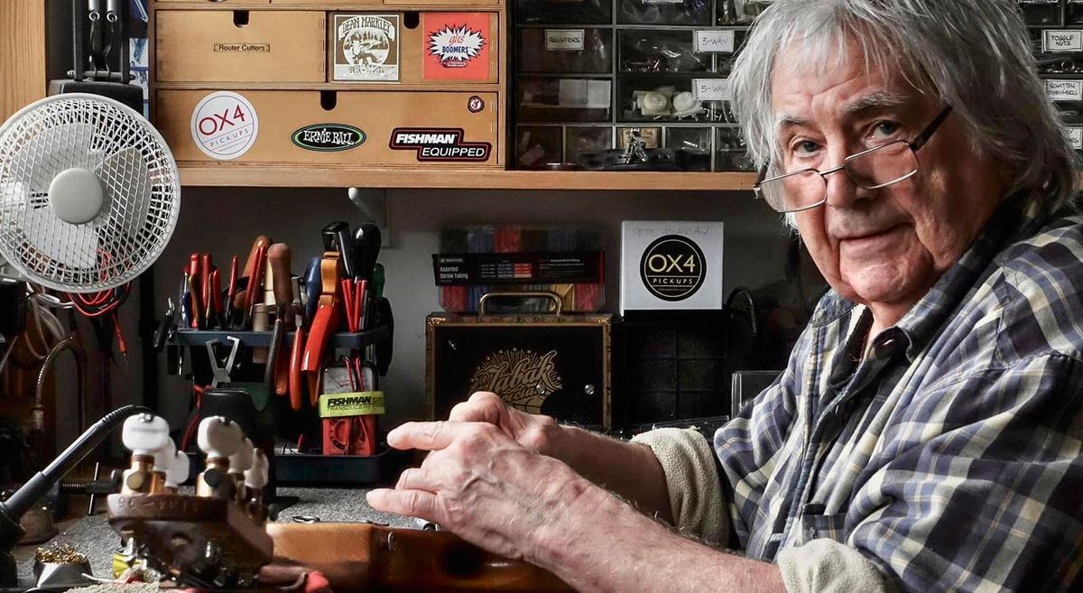 The late, great luthier Bill Puplett in his workshop; he was an expert in guitars, a miracle worker with repairs