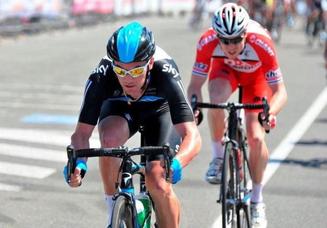 Sutton (Sky) was not looking to wait for a bunch sprint