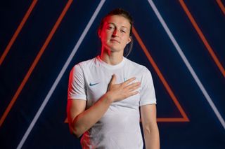 Ellen White of England poses for a portrait during the official UEFA Women's Euro England 2022 portrait session at St. George's on June 21, 2022 in London, England.