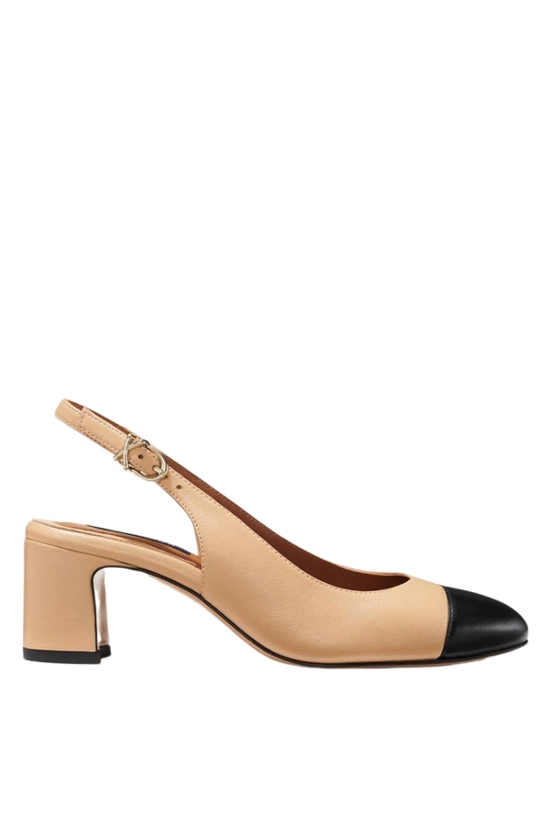 Margaux, The Cluny Slingback - Dune and Black Nappa