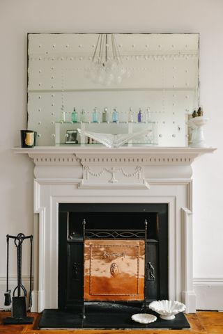 Bath town house with Farrow & Ball painted room and traditional rustic style