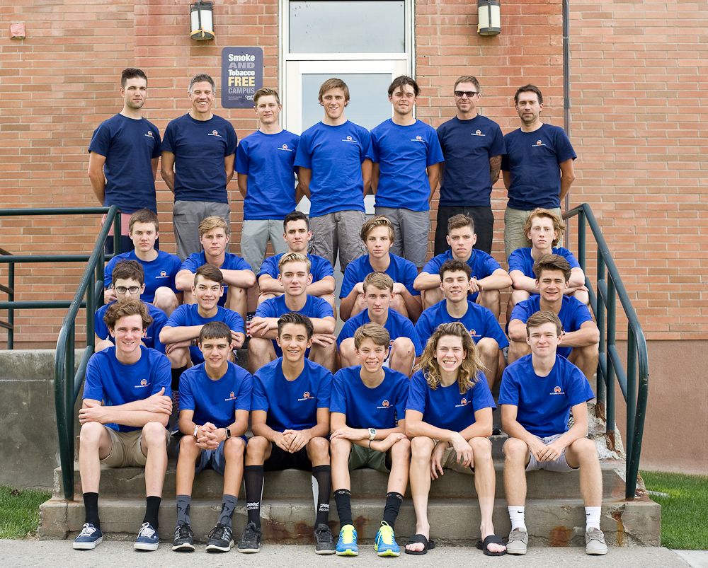 The men's group at the Montana Cross Camp
