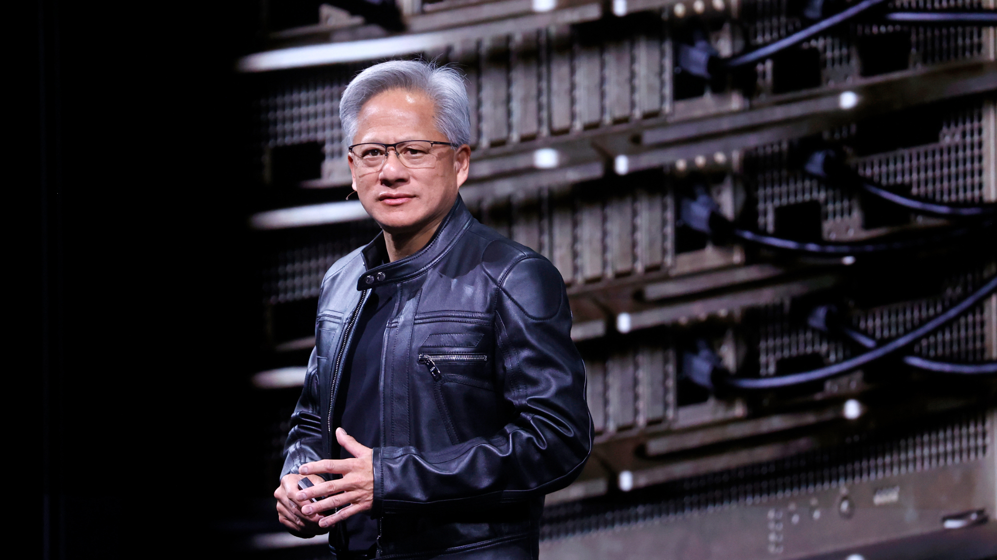 Jensen Huang Nvidia CEO on Stage in Paris