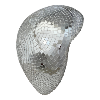 Contemporary Mosaic Melted Disco Ball Sculpture