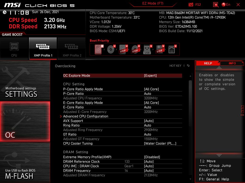 MSI MAG B660M Mortar WIFI DDR4