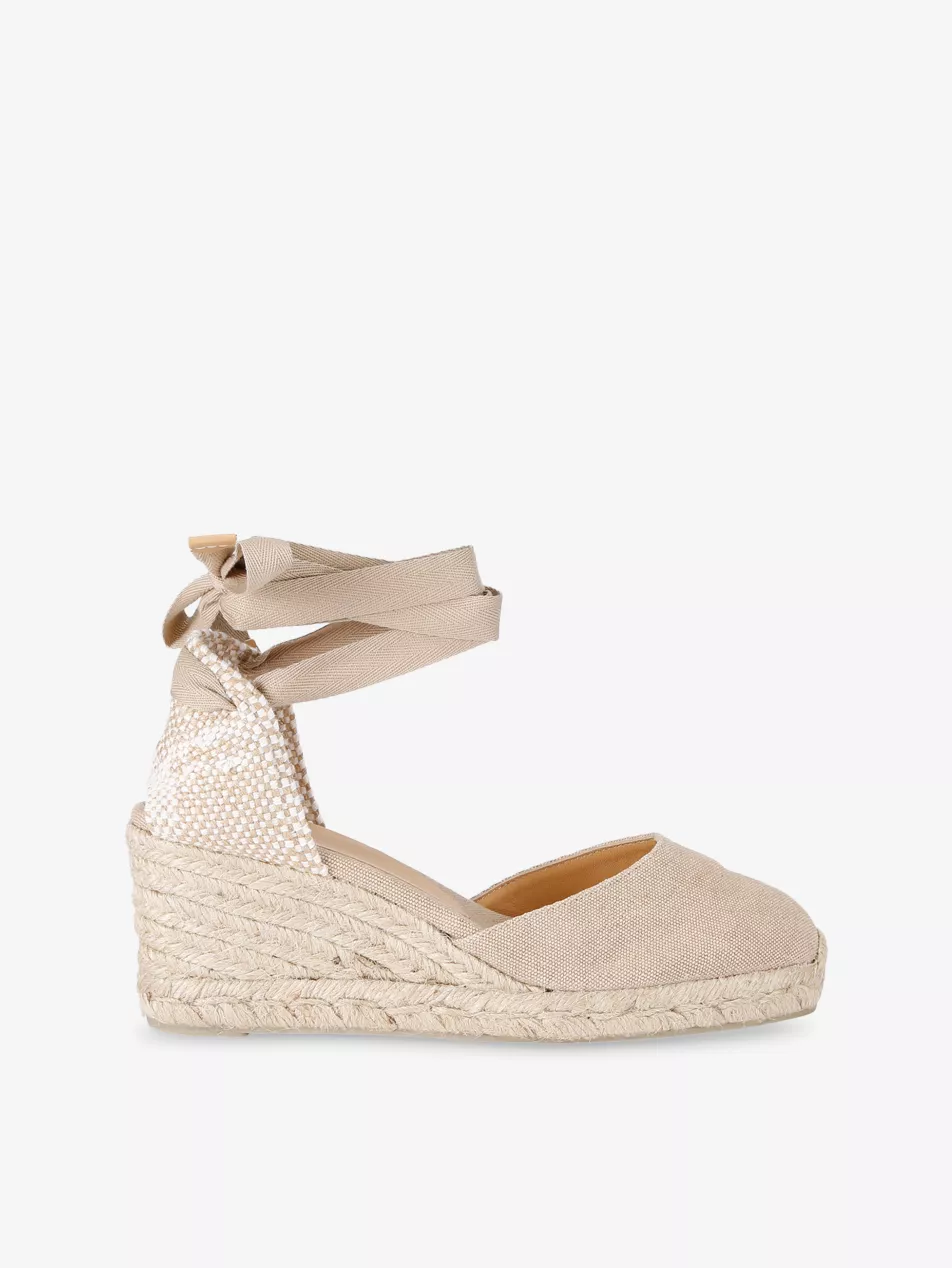 Carina Cotton Wedge Espadrilles