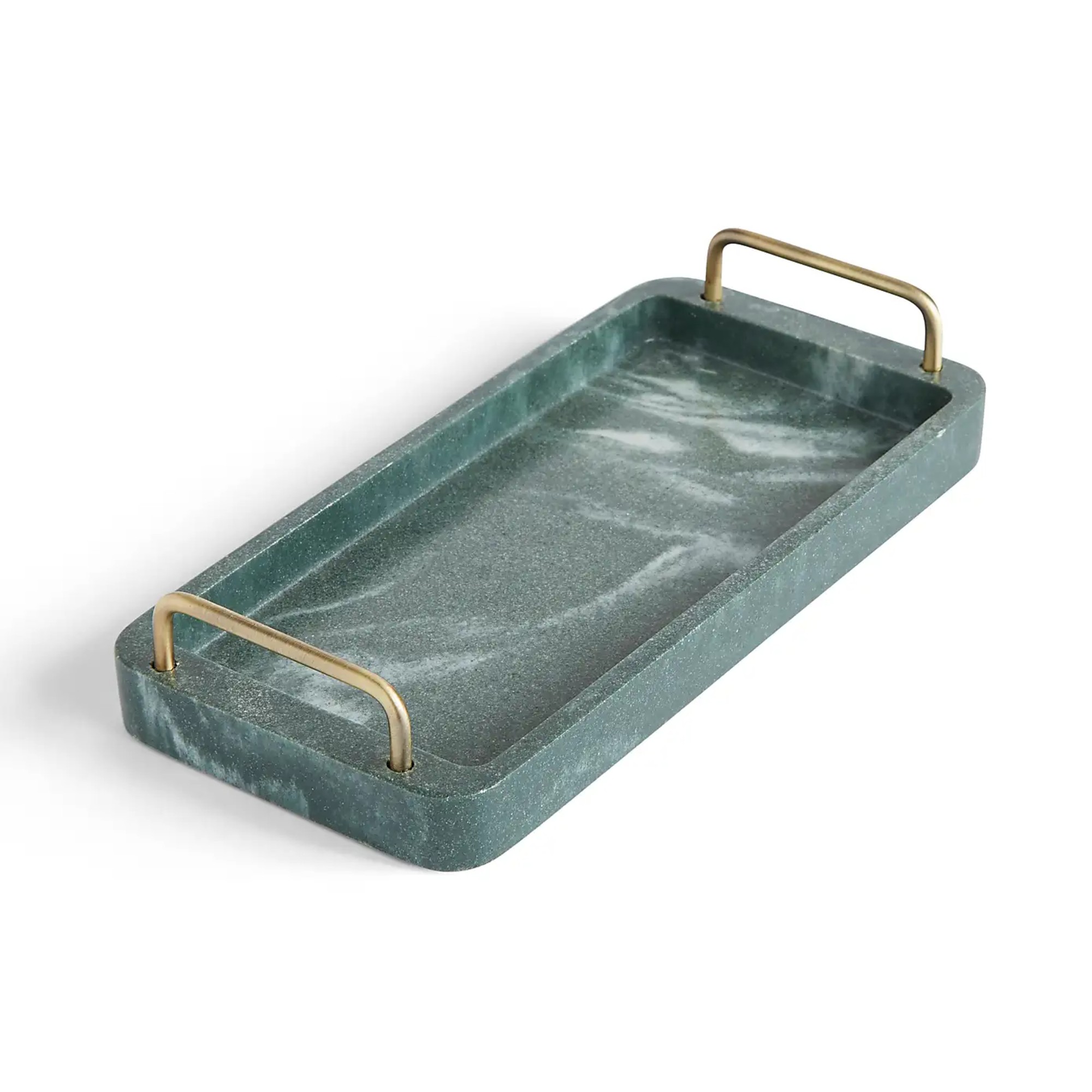 Dunelm Nouveau Green Marble Resin Tray