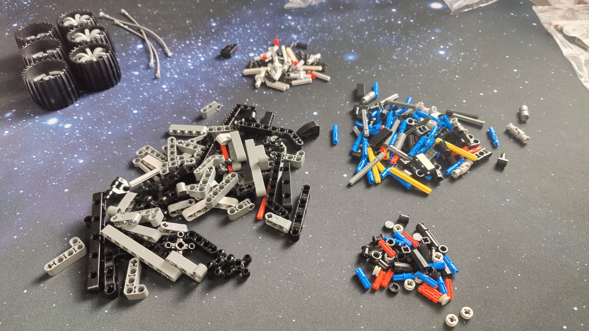 Photo of the Lego NASA Mars Rover Perseverance being built.