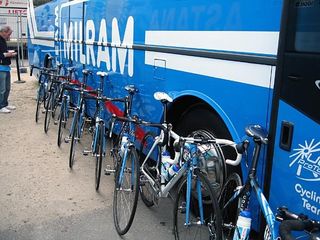 Milram broke some of its Colnagos