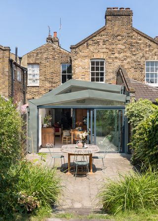 Ben Arkell and Fahmida Bakht furnished their kitchen extension with vintage treasures to create a unique family space
