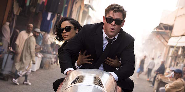 Chris Hemsworth and Tessa Thompson in Men in Black International