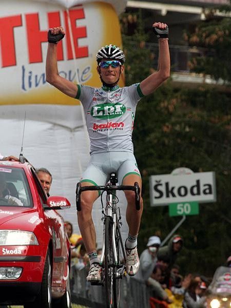 Italy's Gabriele Bosisio (LPR Brakes) takes stage seven.