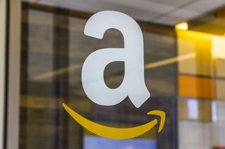 Amazon logo on a window