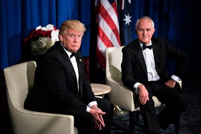 President Trump and Australian Prime Minister Turnbull. 