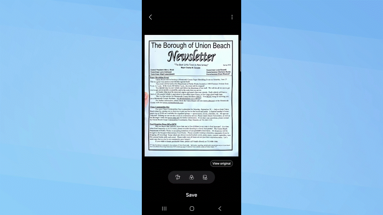 Galaxy S26 Intelligent Document Scanner.